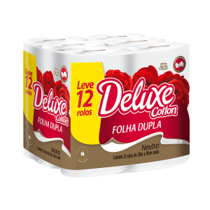 PAPEL HIGIÊNICO DELUXE FOLHA DUPLA 12ROLOS 20M