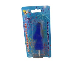 VELA ANIVERSÁRIO N 4 - AZUL