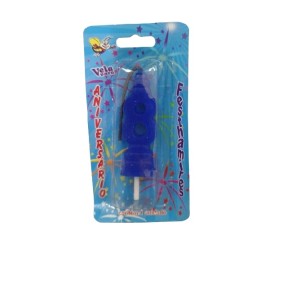 VELA ANIVERSÁRIO N 8 - AZUL