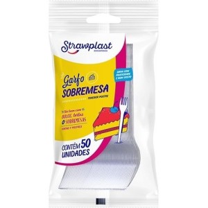 GARFO SOBREMESA CRISTAL STRAWPLAST 50UN