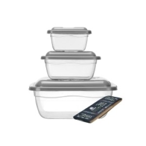 CONJUNTO DE POTE PMG RETANG  RAINHA PLAST