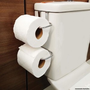 PORTA PAPEL HIGIENICO DUPLO CROMADO