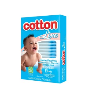 HASTES FLEXÍVEIS COTTON LINE BOY 75UNID